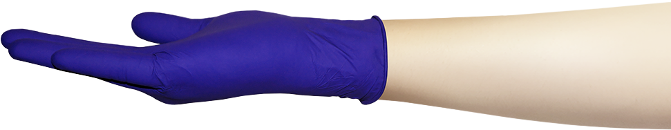Нитриловые одноразовые перчатки фиолетовые